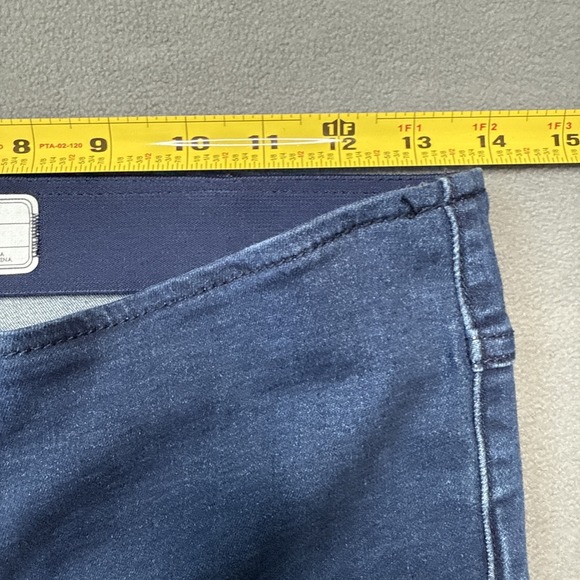 Free People Jeans Womens 27 Blue Indigo Flare Low‎ Rise Pull On Retro 70s Denim - Picture 4 of 12